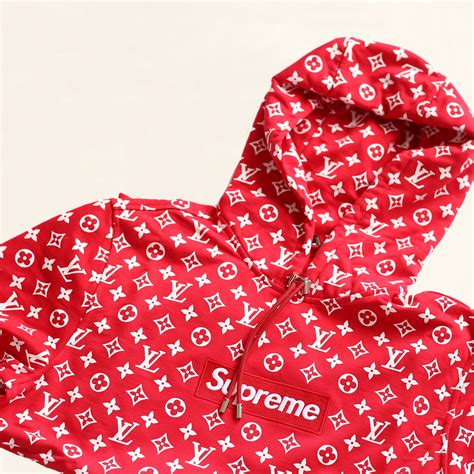 supreme red hoodie louis vuitton|louis vuitton supreme red bomber.